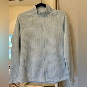 Adidas Light Blue Zip Up Jacket